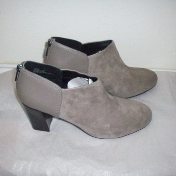 zena suede boots by adam tucker
